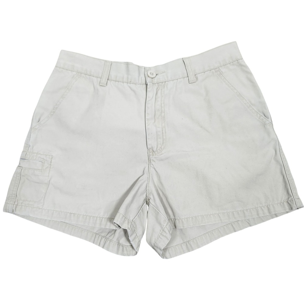 American Eagle Outfitters Cargo Khakis Shorts Women's Size 6 Tan Cotton Casual